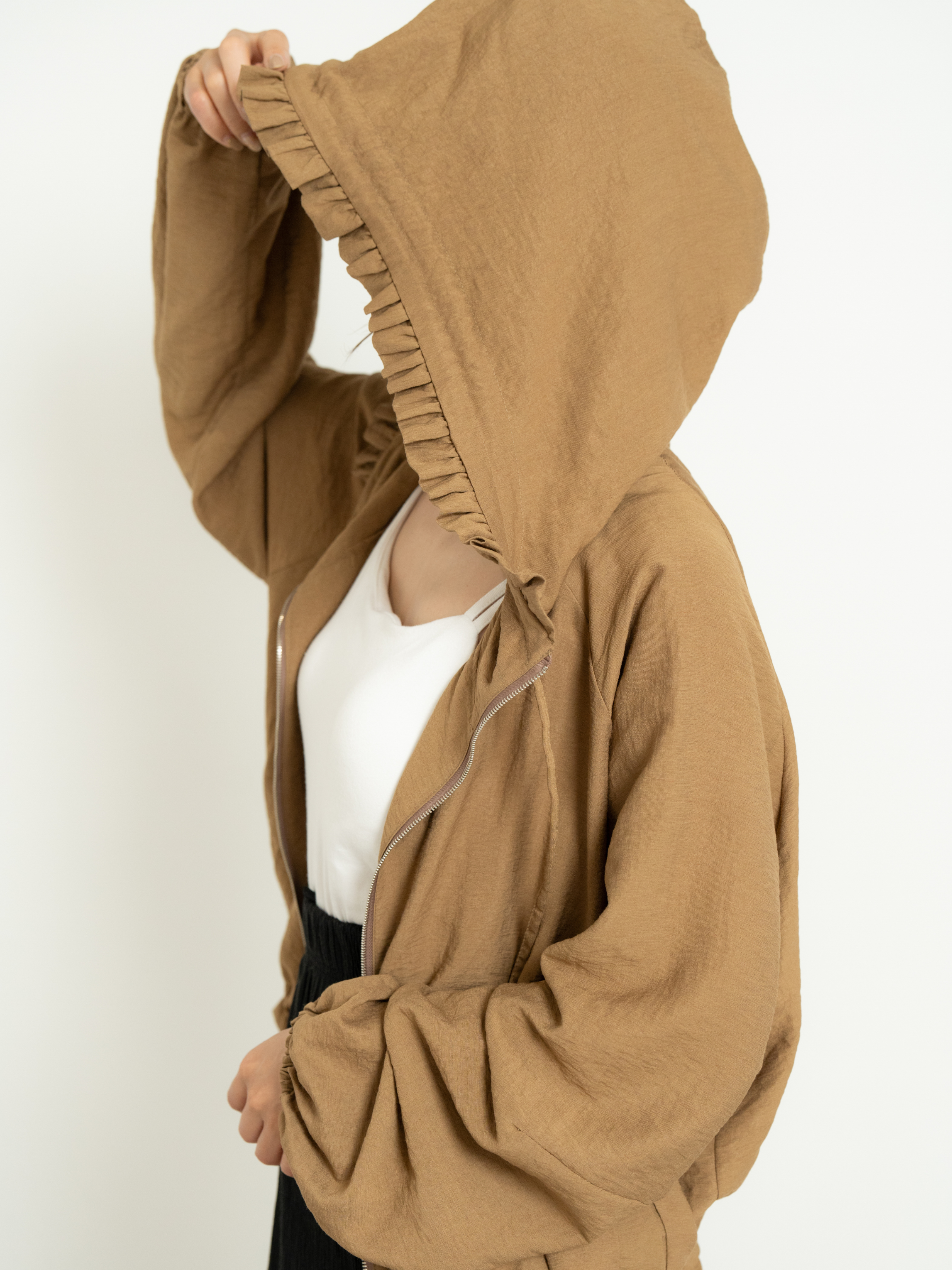 LIGHT LINEN ZIP JACKET