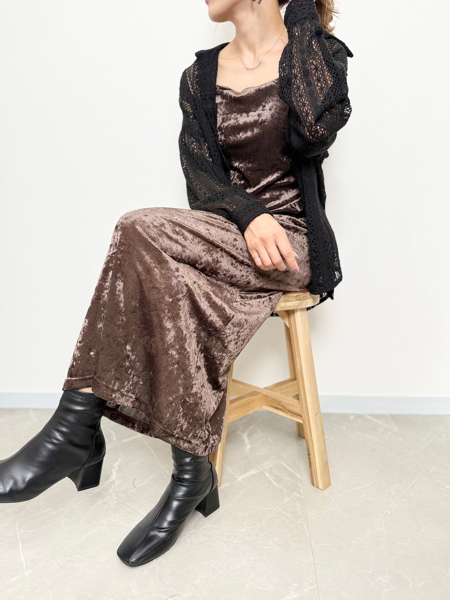シアーベロアワンピース【10/3 20:00〜再販START 】