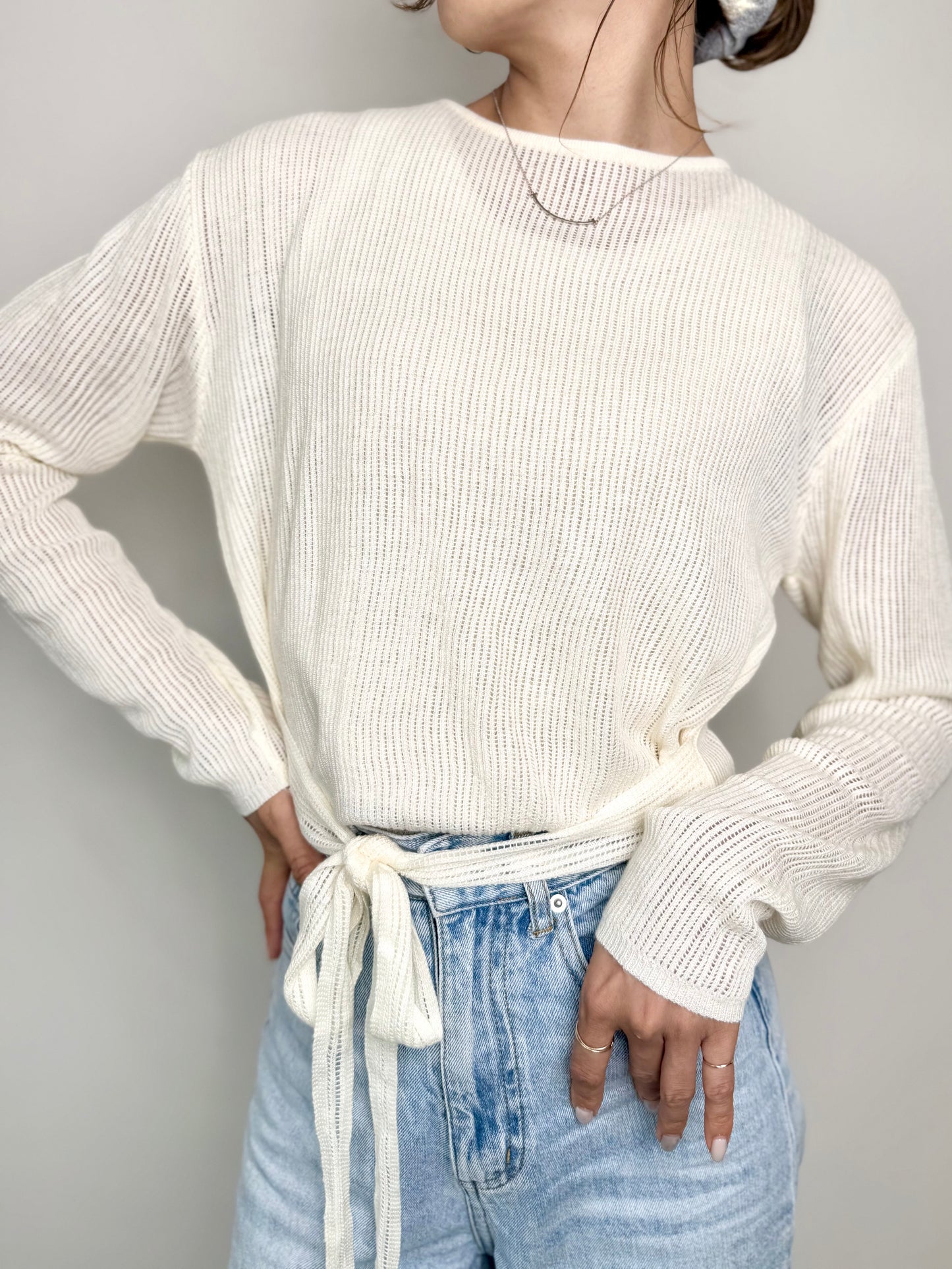 《NEW》バックリボンリブニット 【10/3 20:00〜販売START】