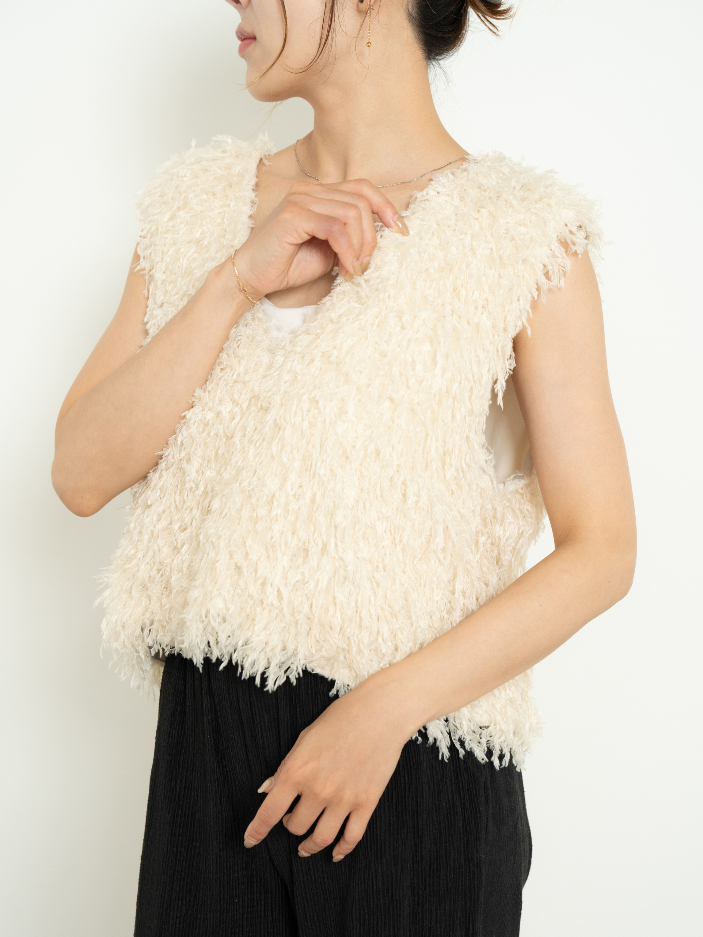 2WAY FRINGE VEST