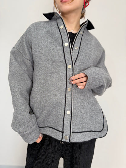 PREMIUM WOOL COMBI LINE JACKET