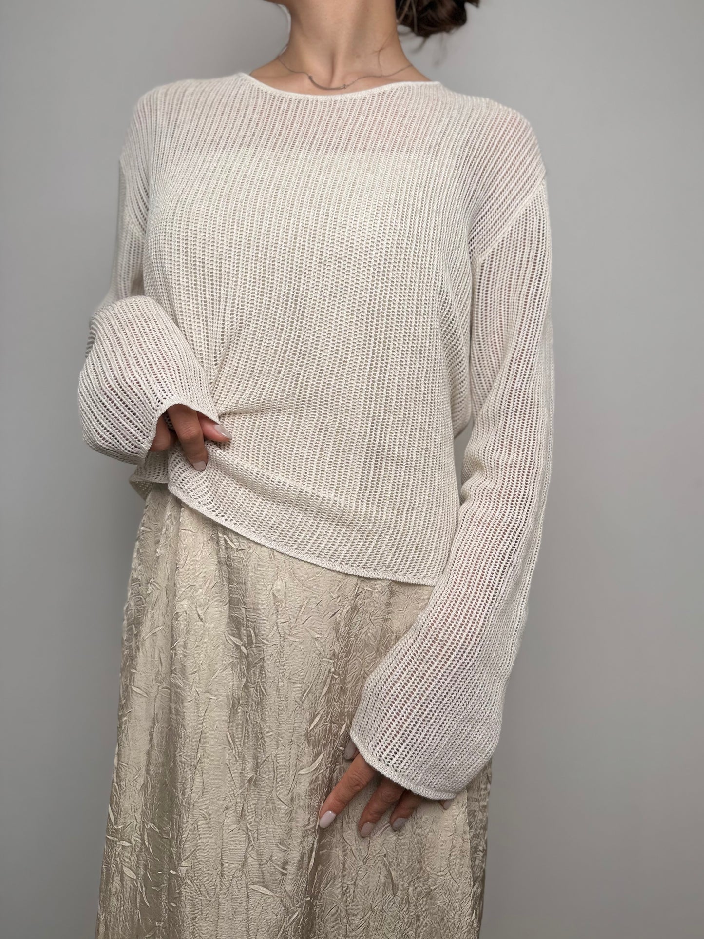 3WAYレイヤードシアーニット