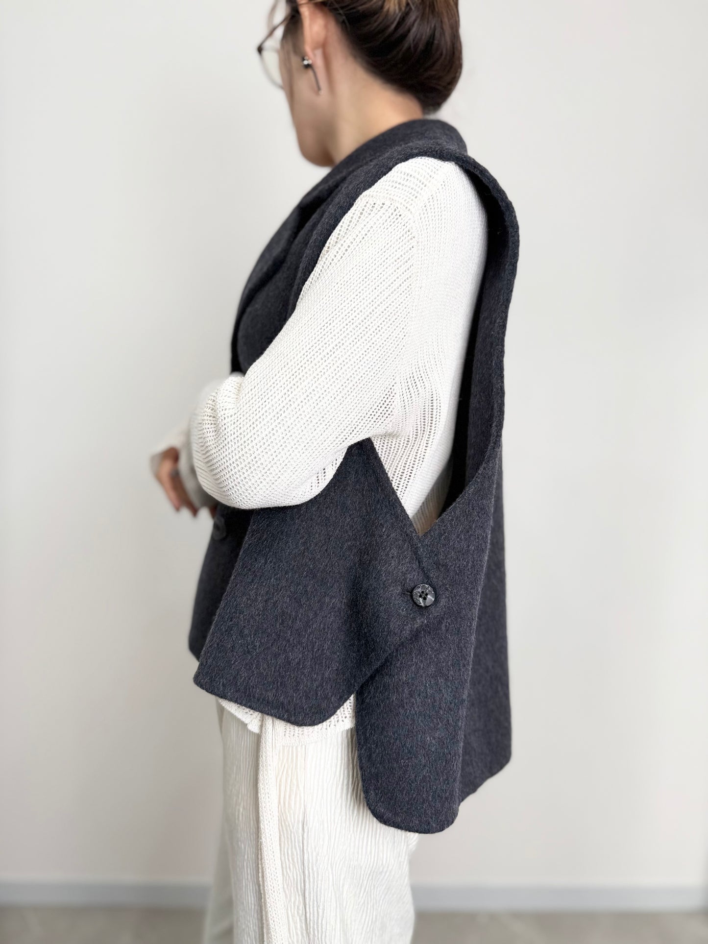 VEST DOCKING WOOL COAT