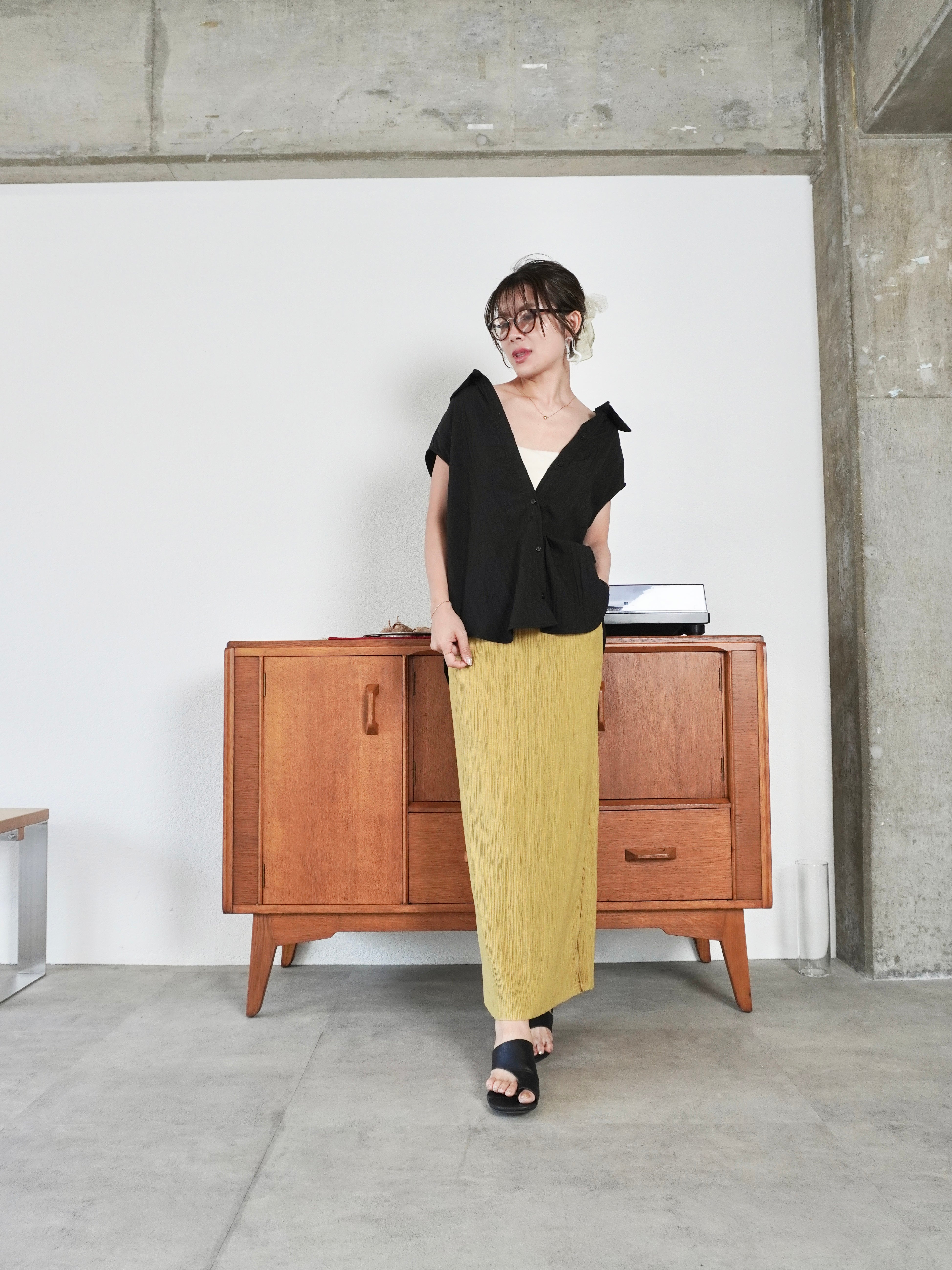 DRAWSTRING BLOUSE