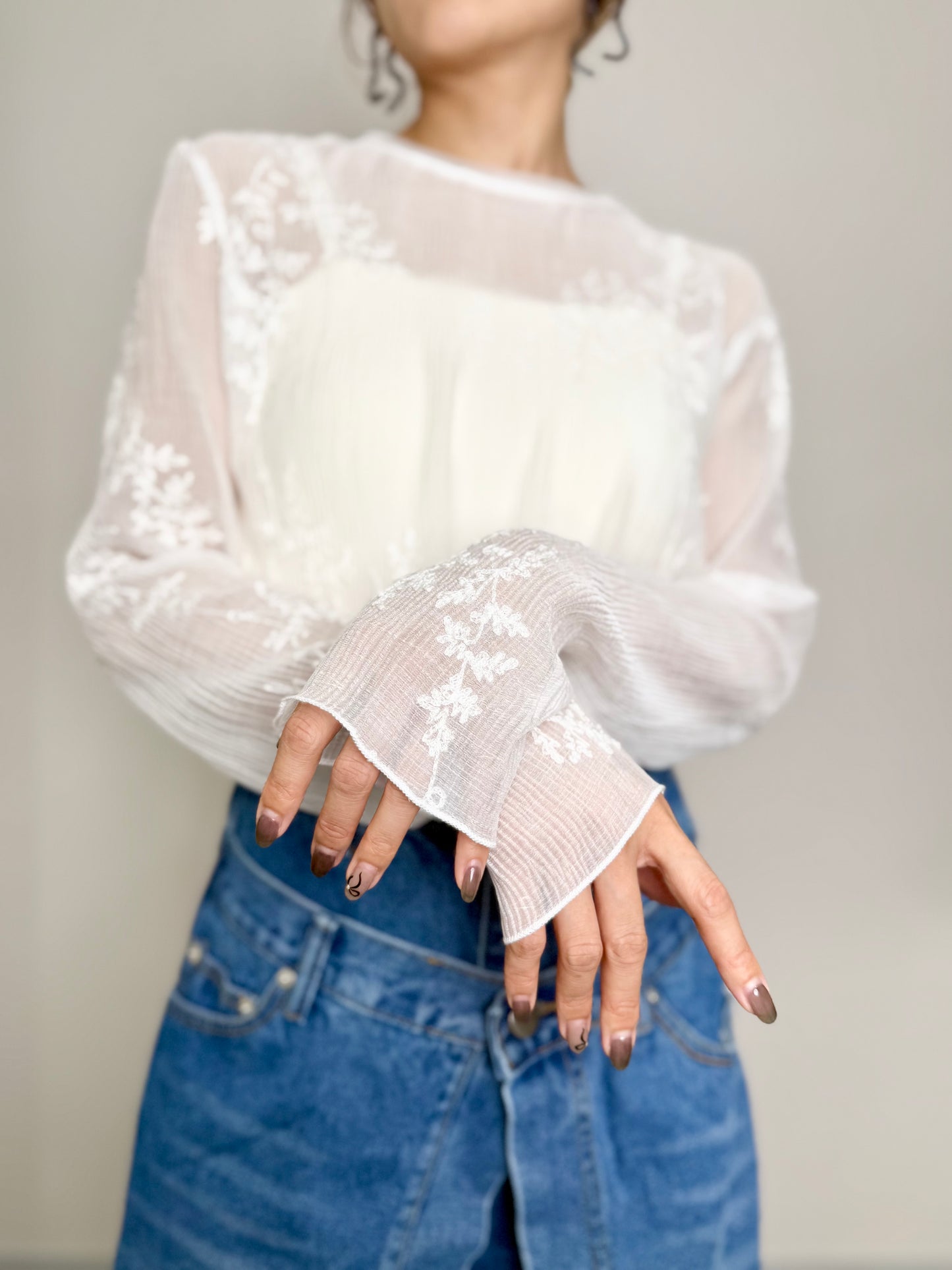 《NEW》刺繍シアートップス 【10/3 20:00〜販売START】