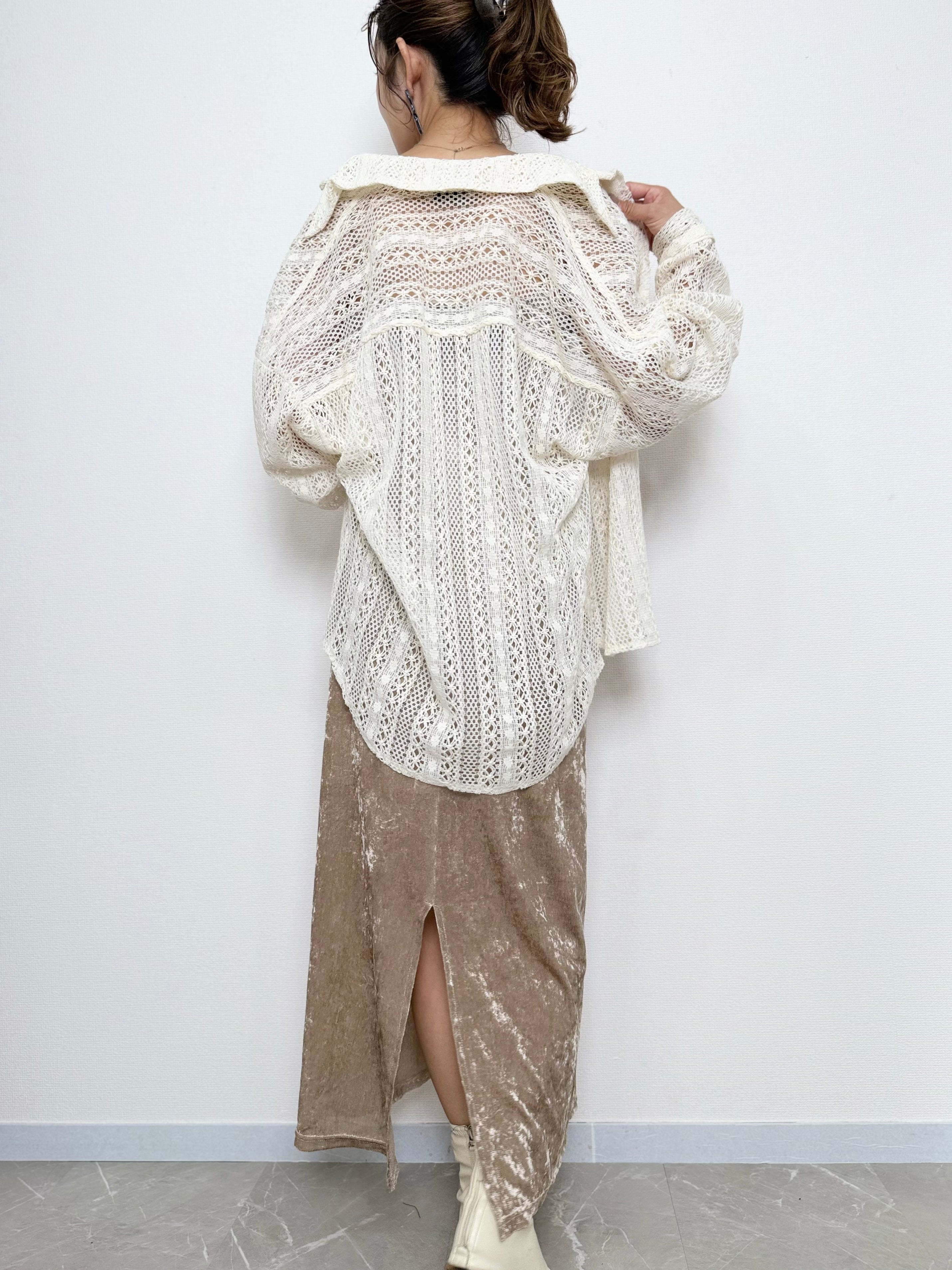 SHEER VELOUR ONE PIECE