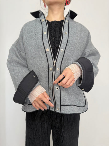 PREMIUM WOOL COMBI LINE JACKET