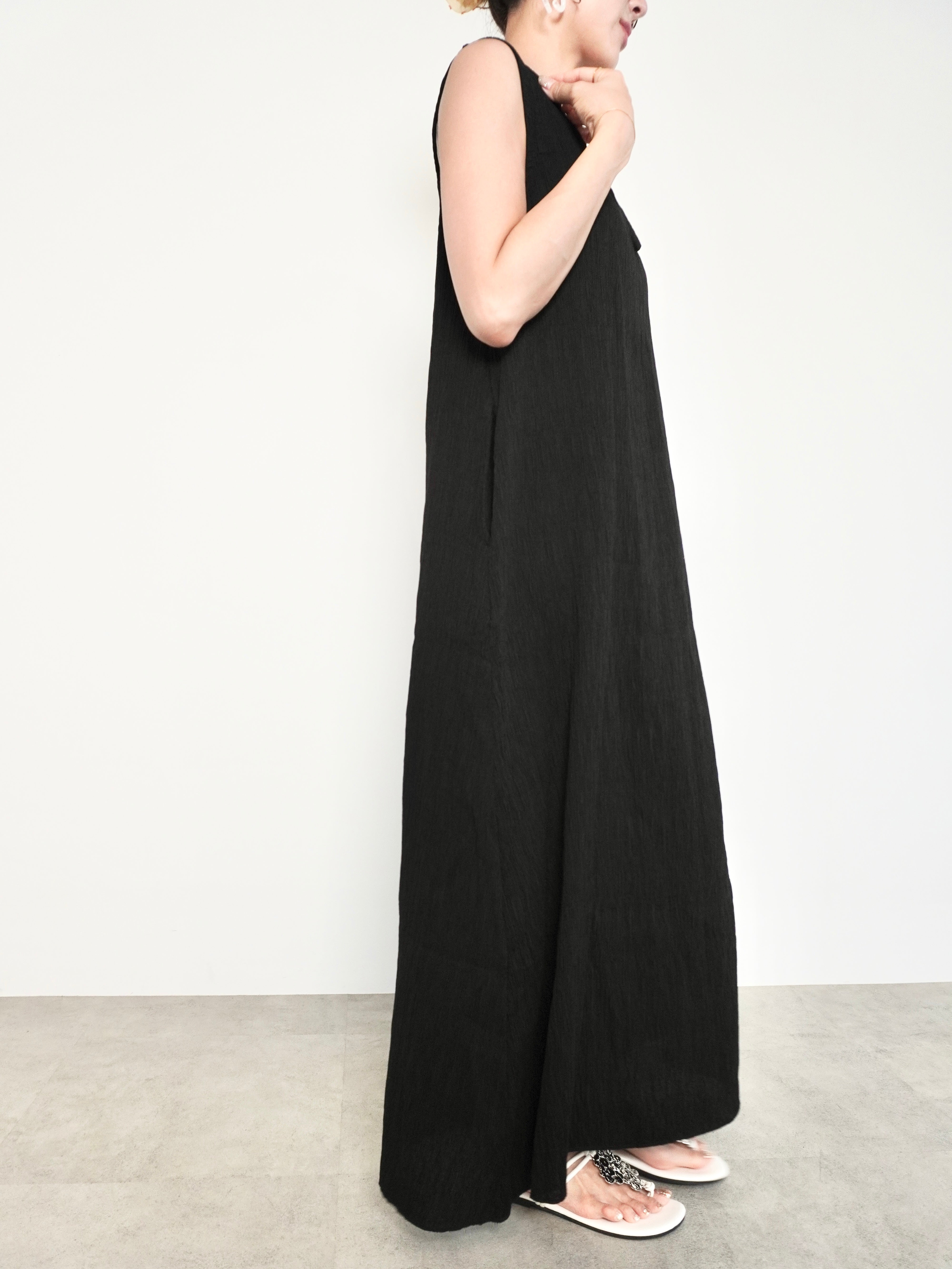 2WAY SLEEVELESS DRESS - V NECK -