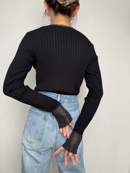 【NEW】ドッキングリブニット