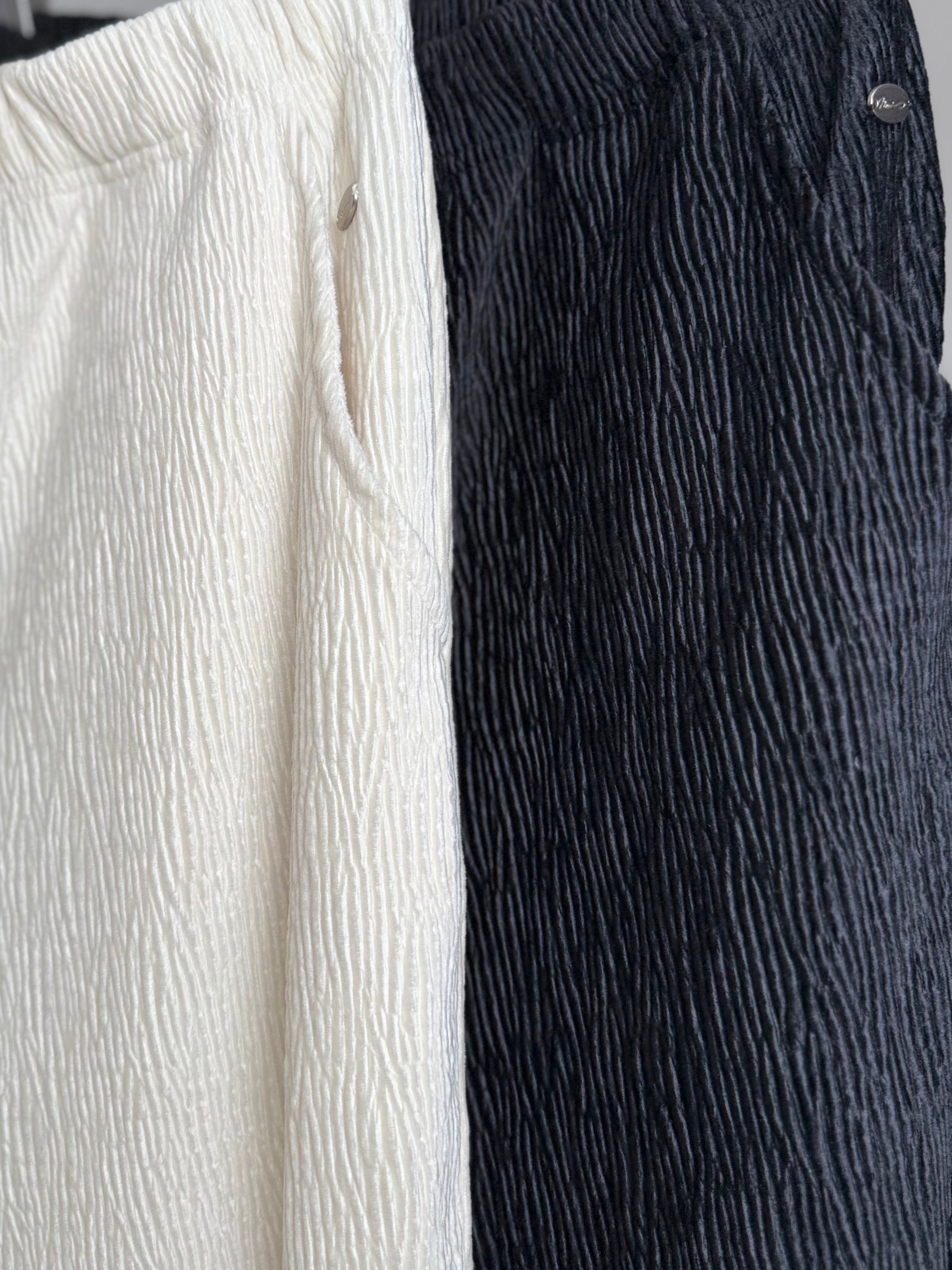 VELOUR LIKE STRAIGHT PANTS