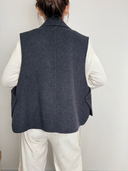 VEST DOCKING WOOL COAT