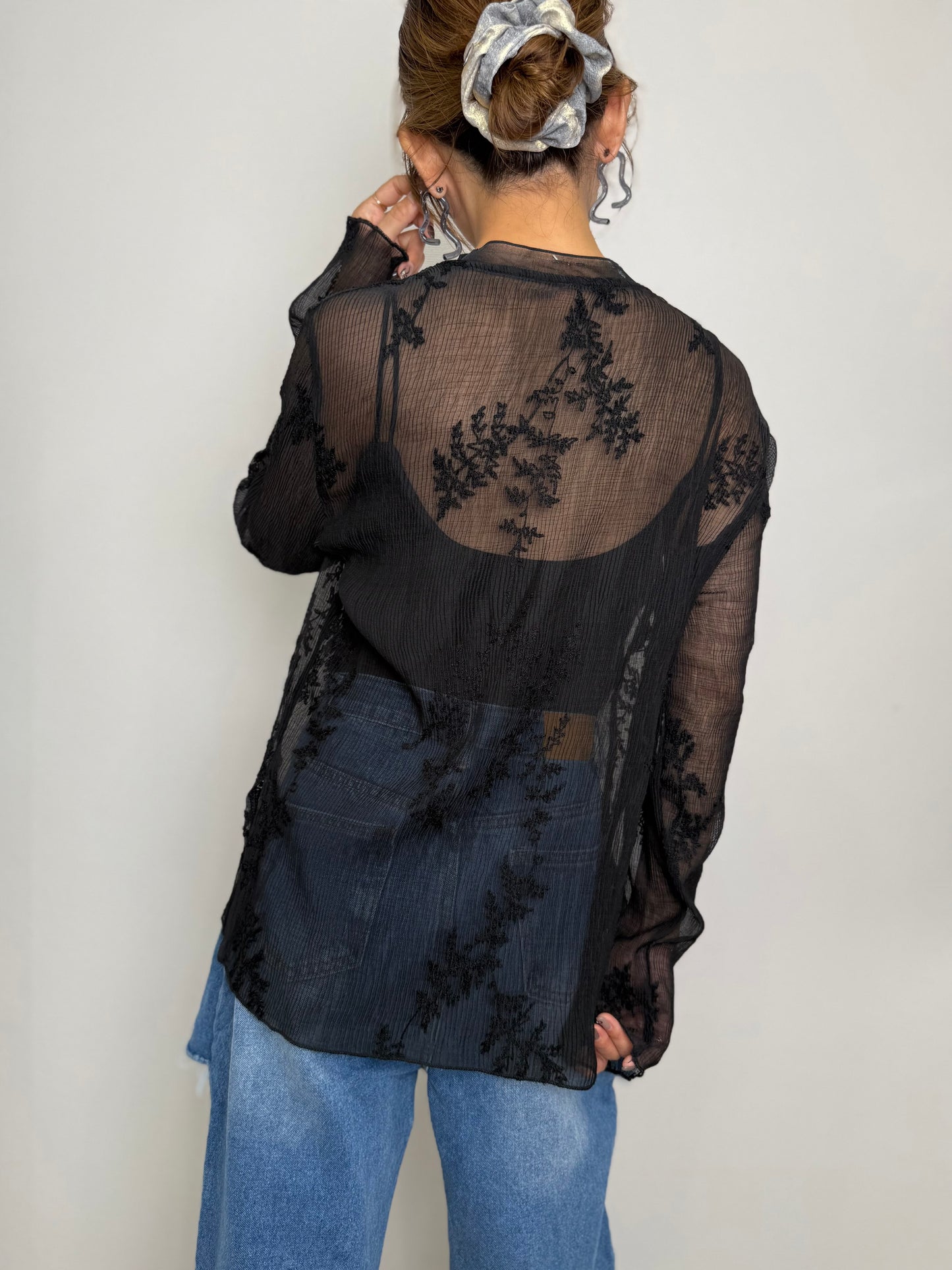 EMBROIDERED SHEER TOPS