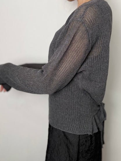 3WAYレイヤードシアーニット