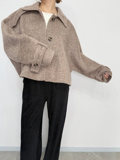 TAILORED WOOL SHORT COAT