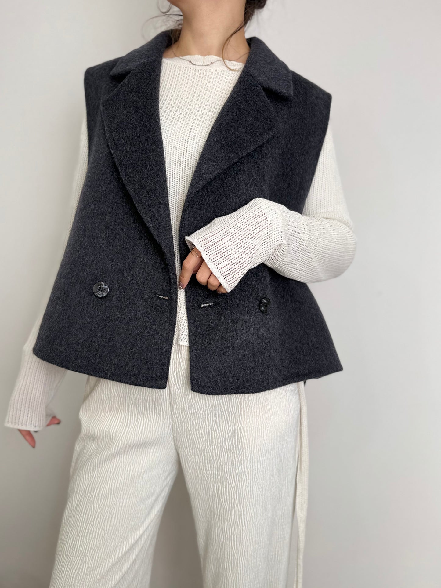 VEST DOCKING WOOL COAT