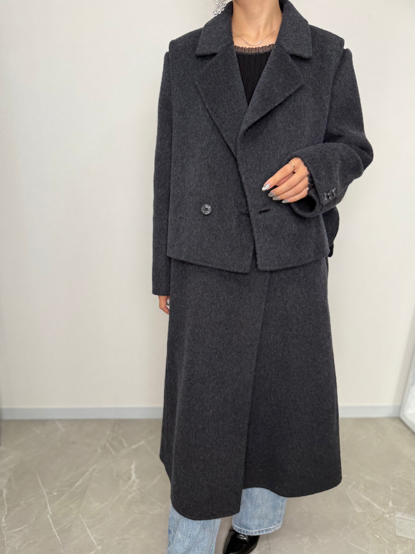 VEST DOCKING WOOL COAT