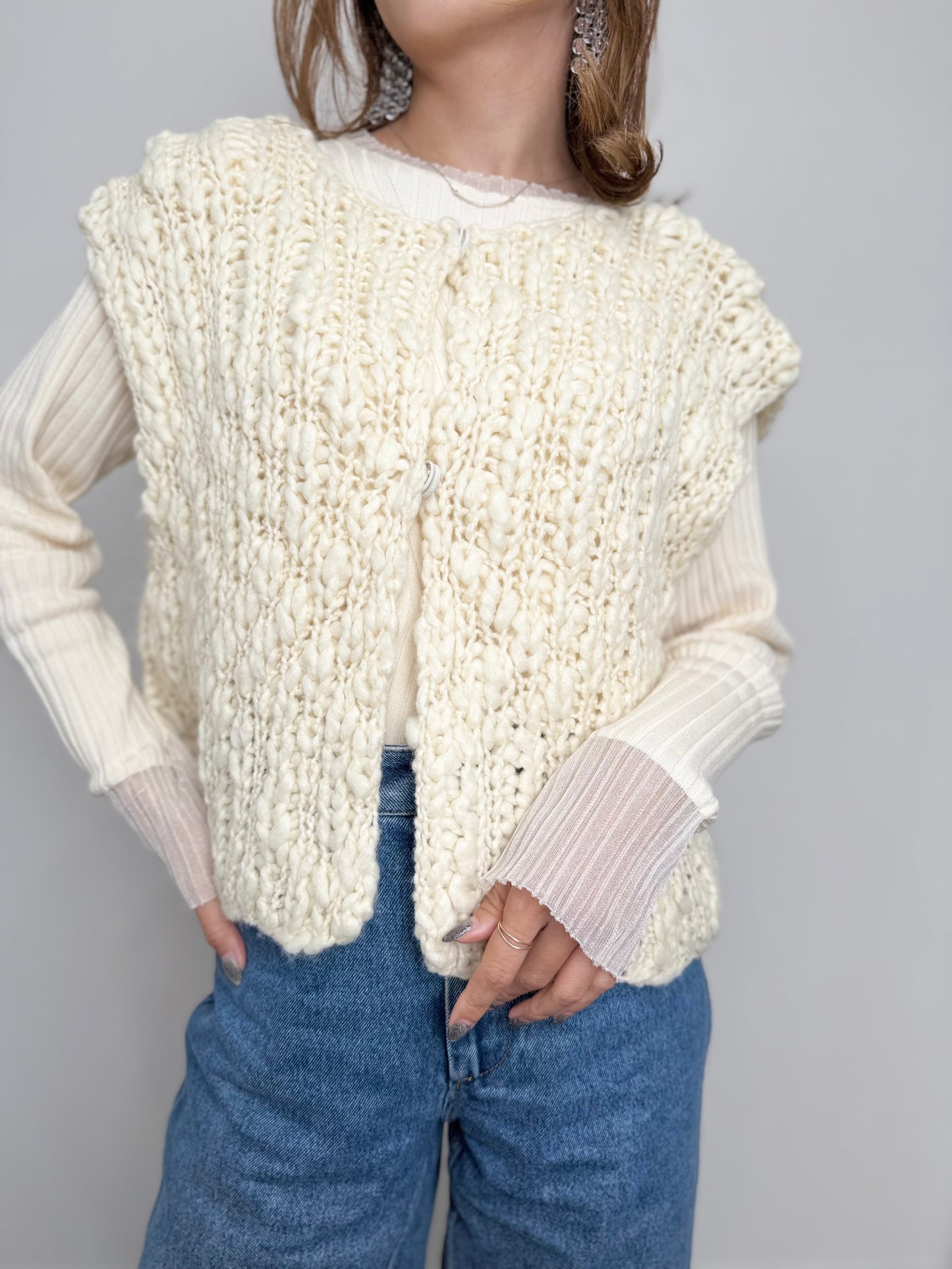 【NEW】ハンドニットベスト