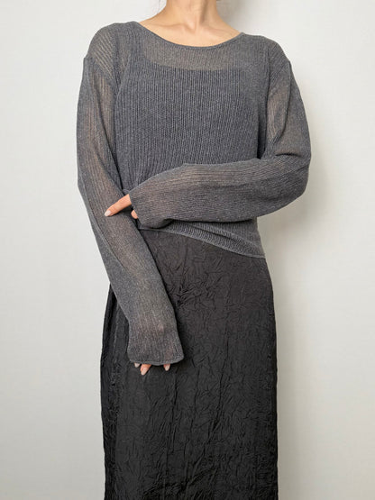 3WAYレイヤードシアーニット