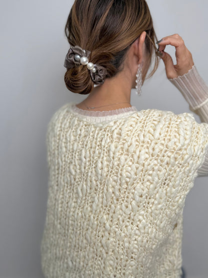 【先行販売】５連パールシュシュ