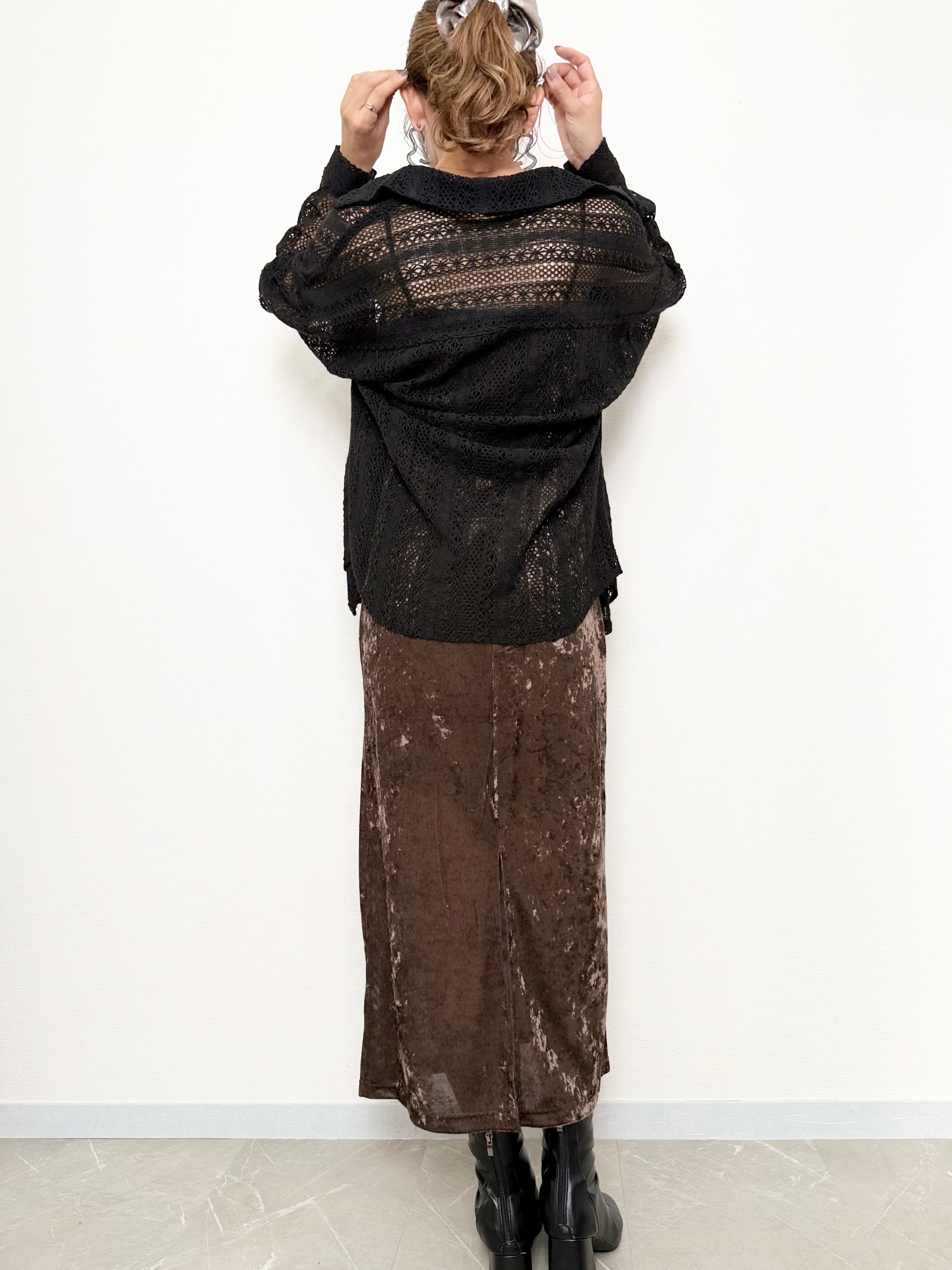 SHEER VELOUR ONE PIECE