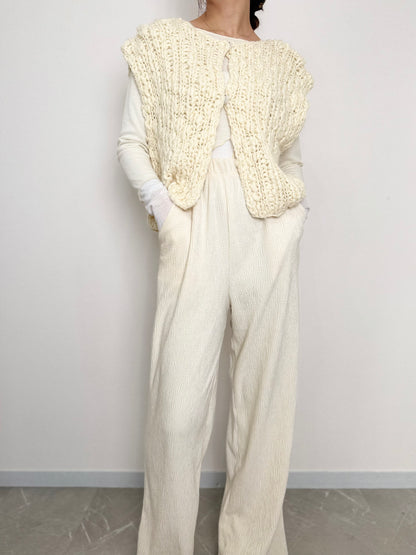 【NEW】ベロアライクストレートパンツ