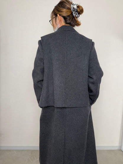 VEST DOCKING WOOL COAT
