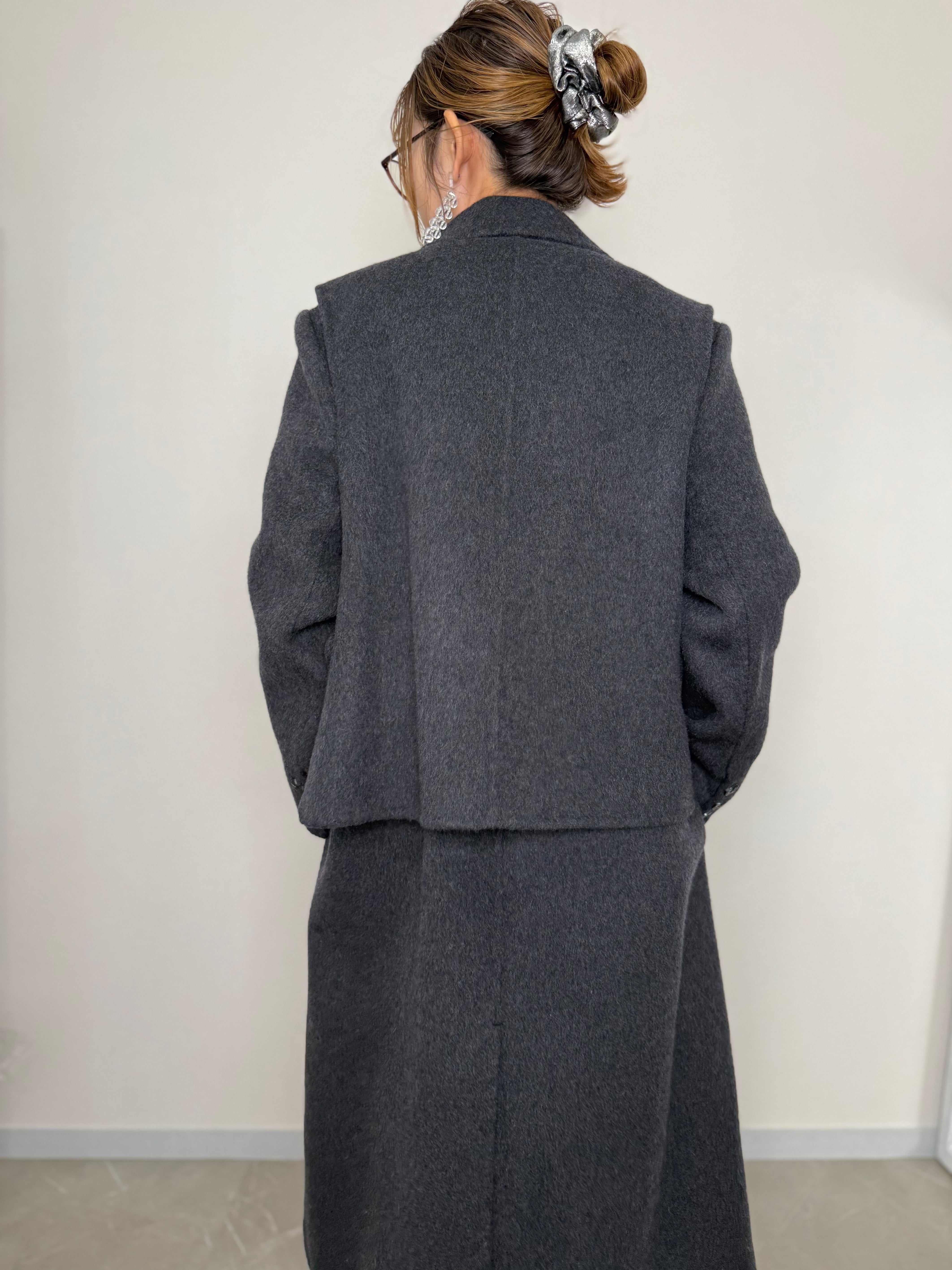VEST DOCKING WOOL COAT