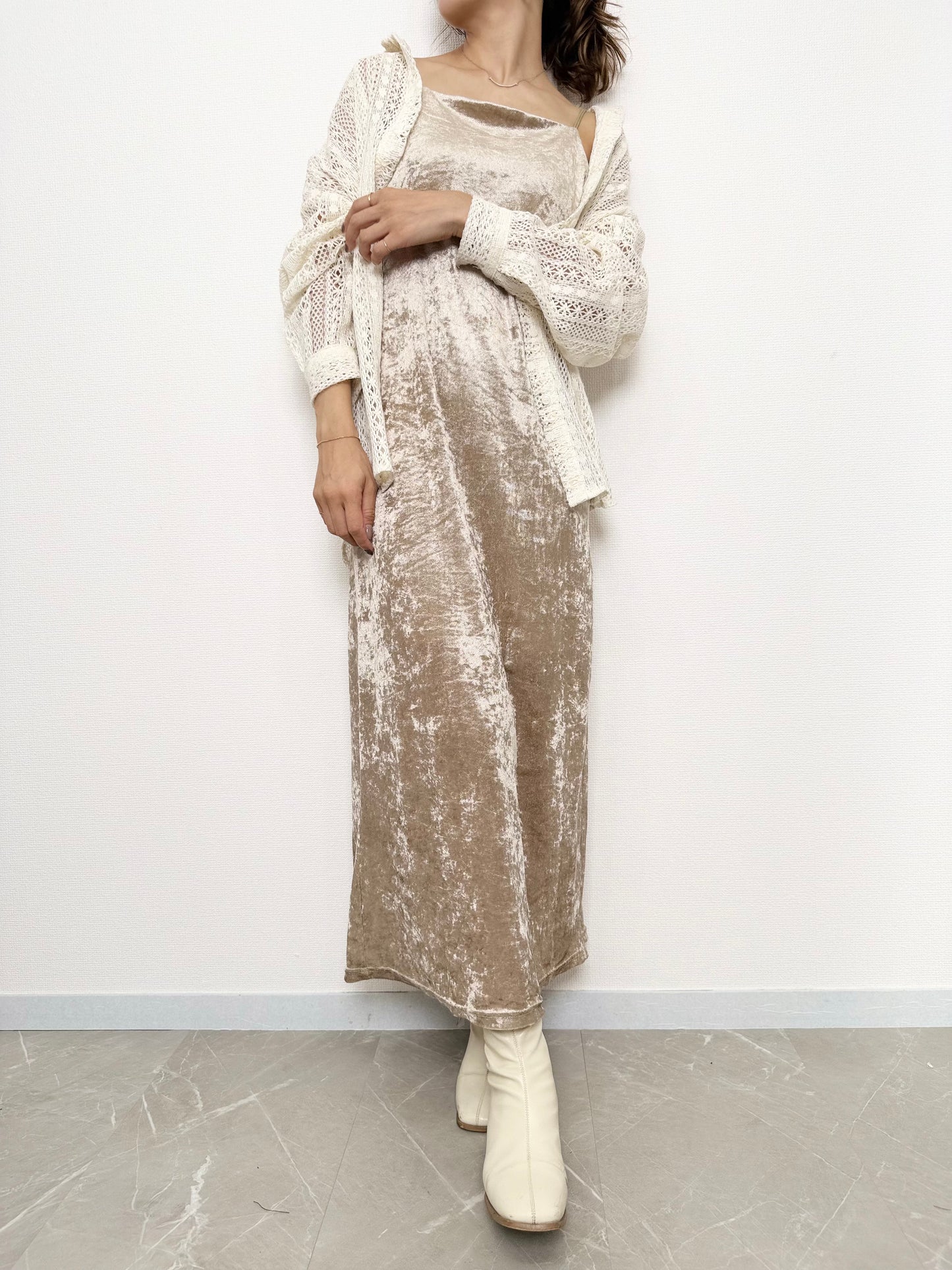 シアーベロアワンピース【10/3 20:00〜再販START 】