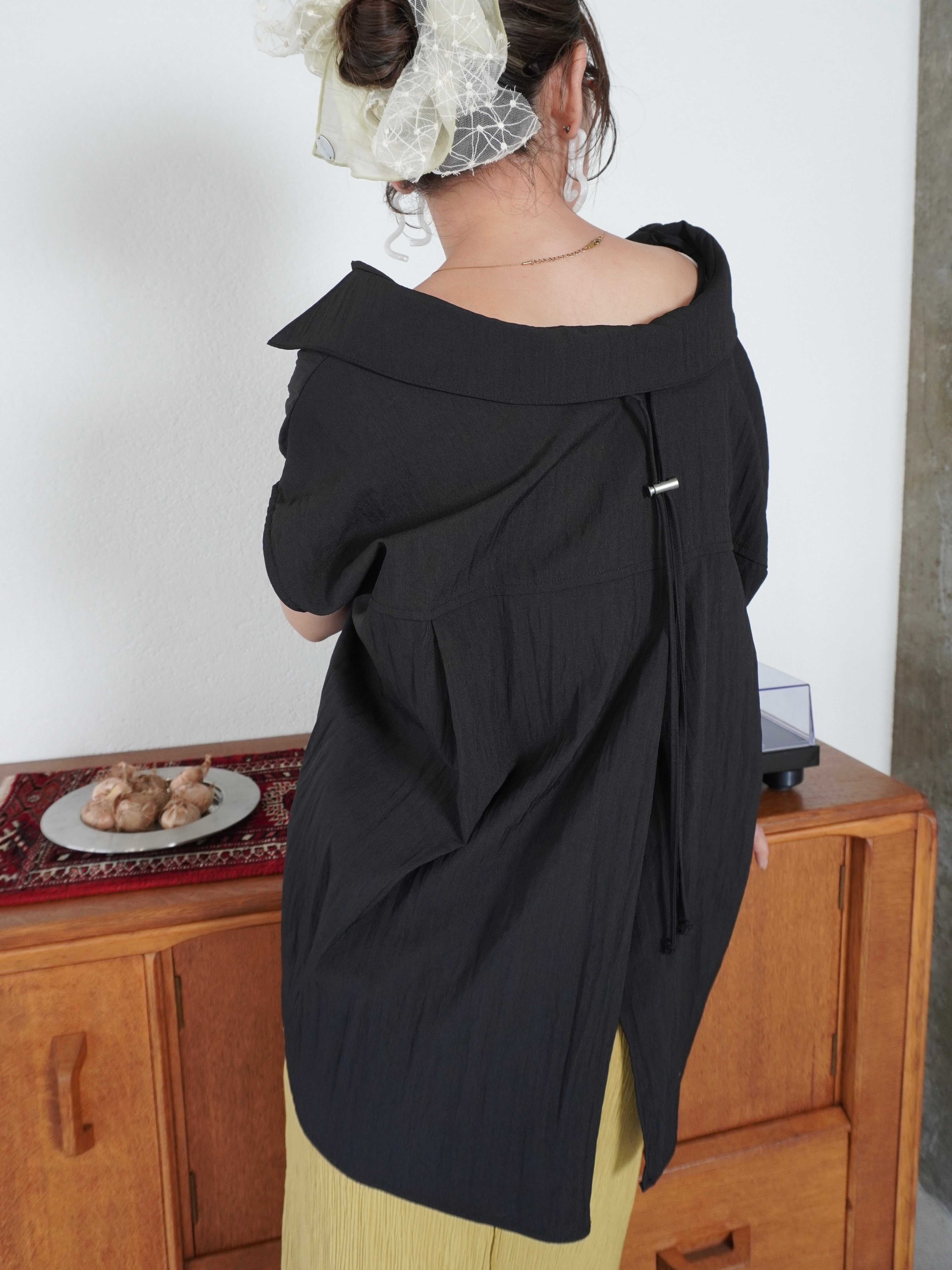 DRAWSTRING BLOUSE