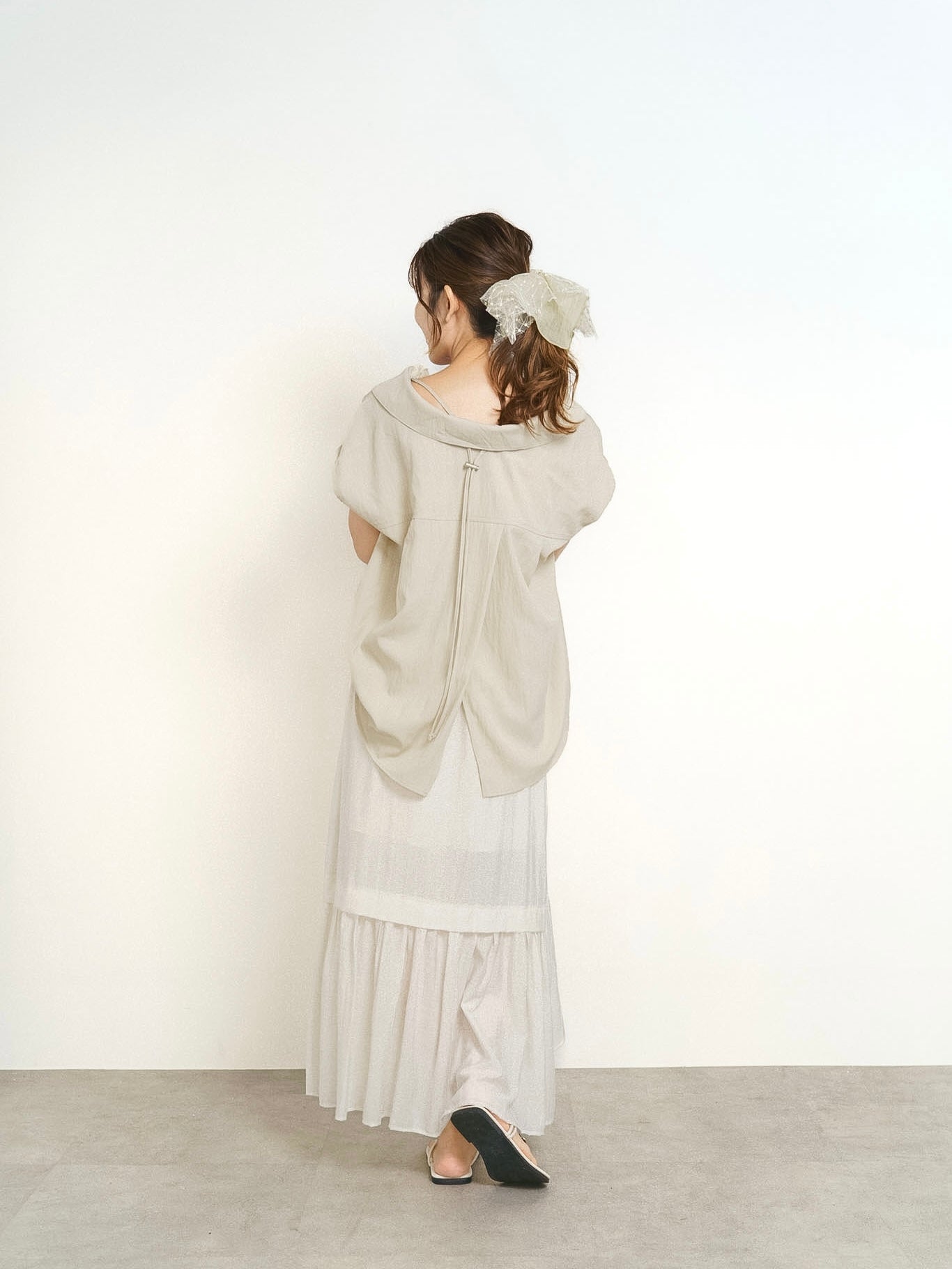 DRAWSTRING BLOUSE