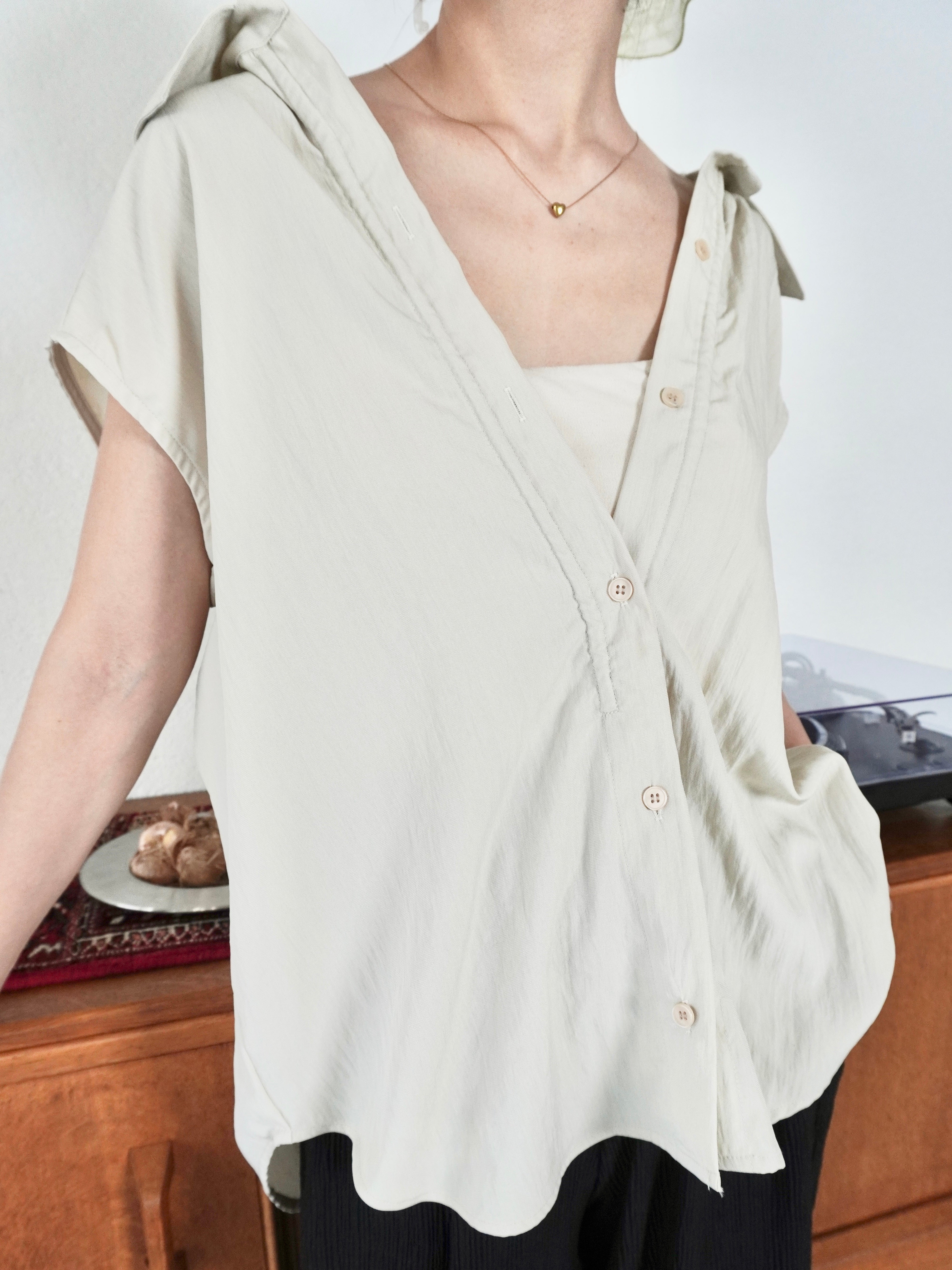 DRAWSTRING BLOUSE