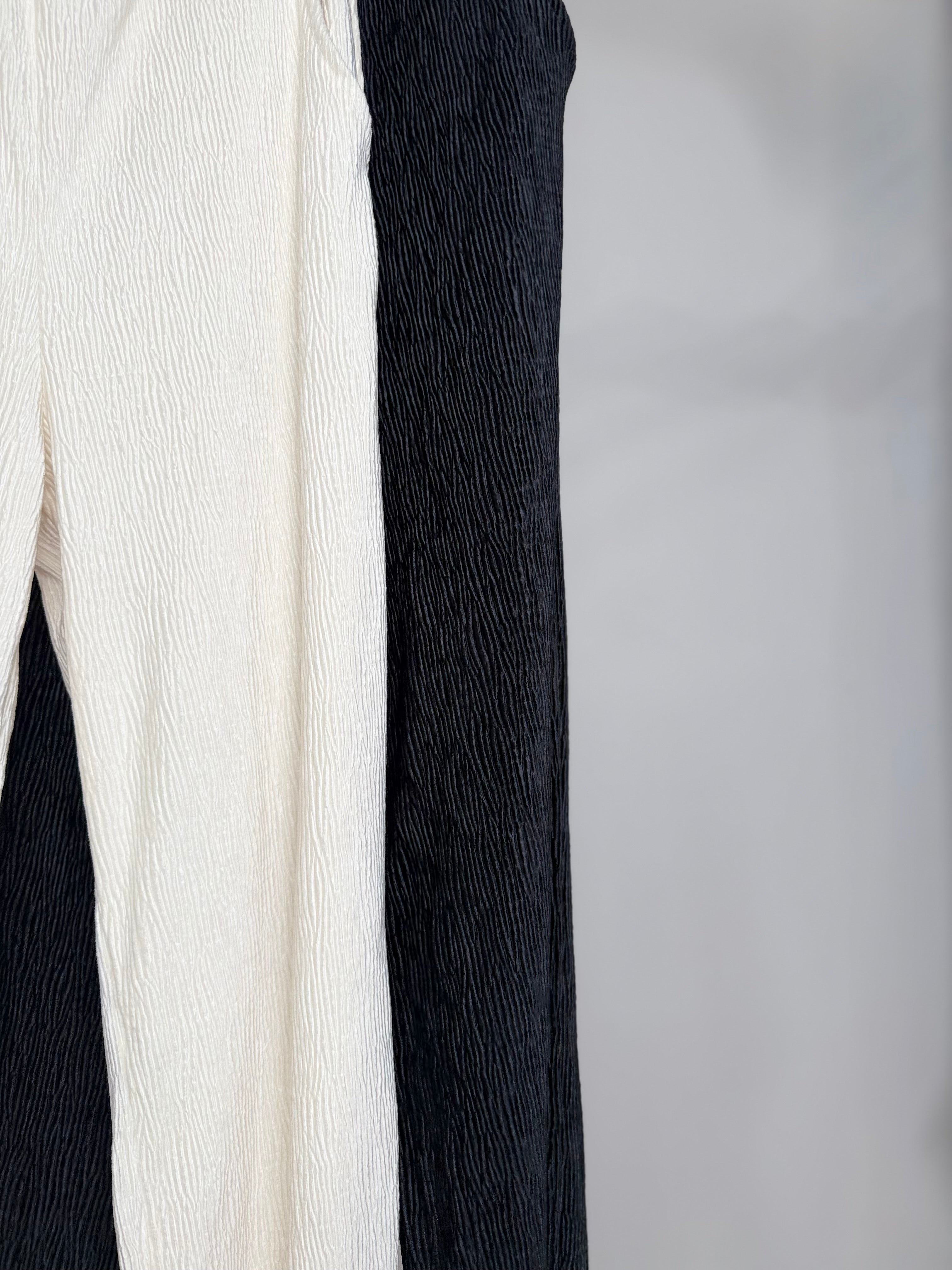 VELOUR LIKE STRAIGHT PANTS