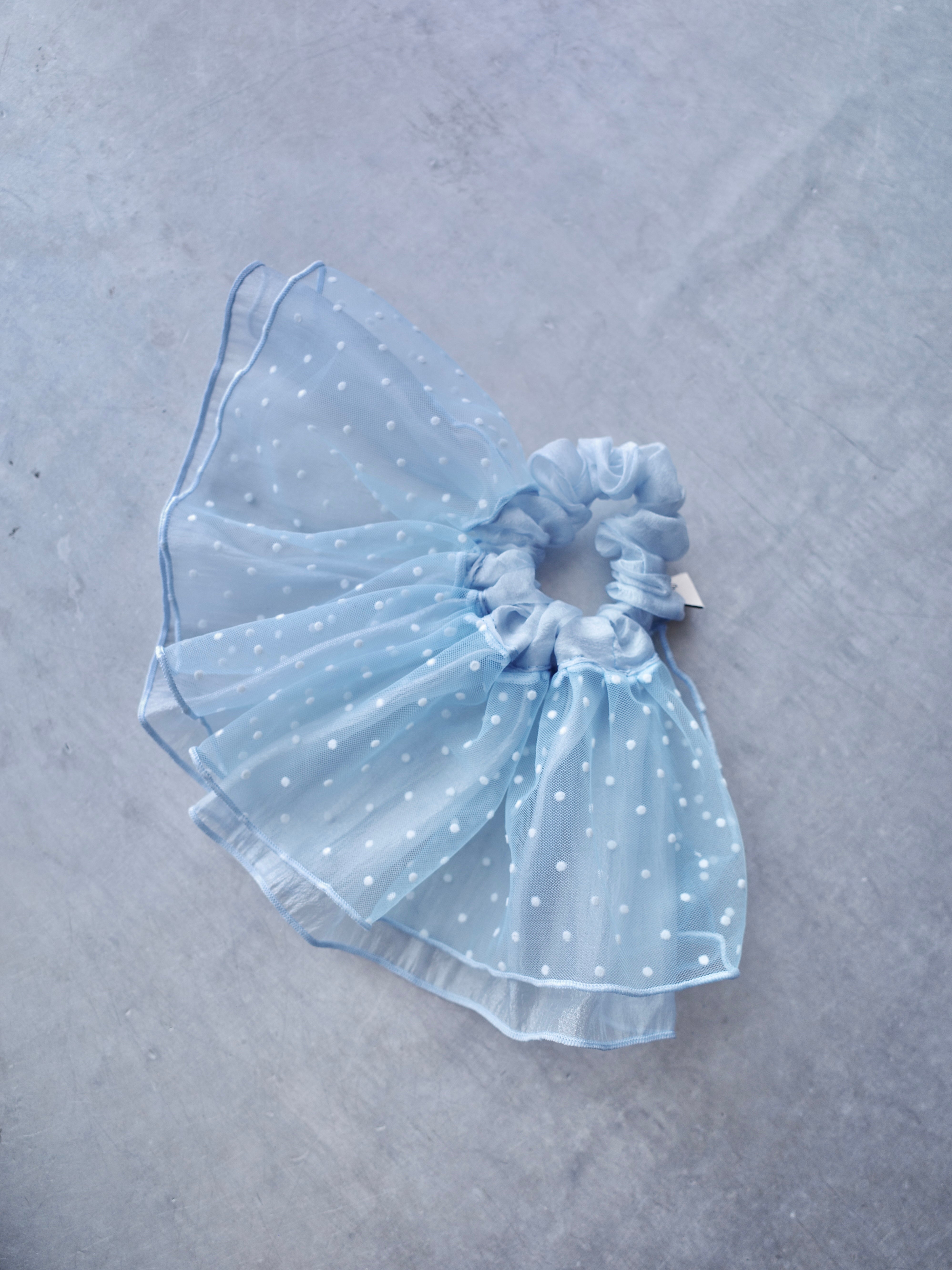 SHEER DOT SCRUNCHIE