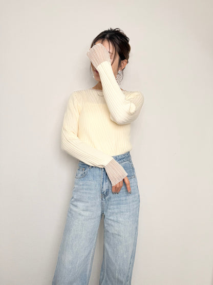 【NEW】ドッキングリブニット