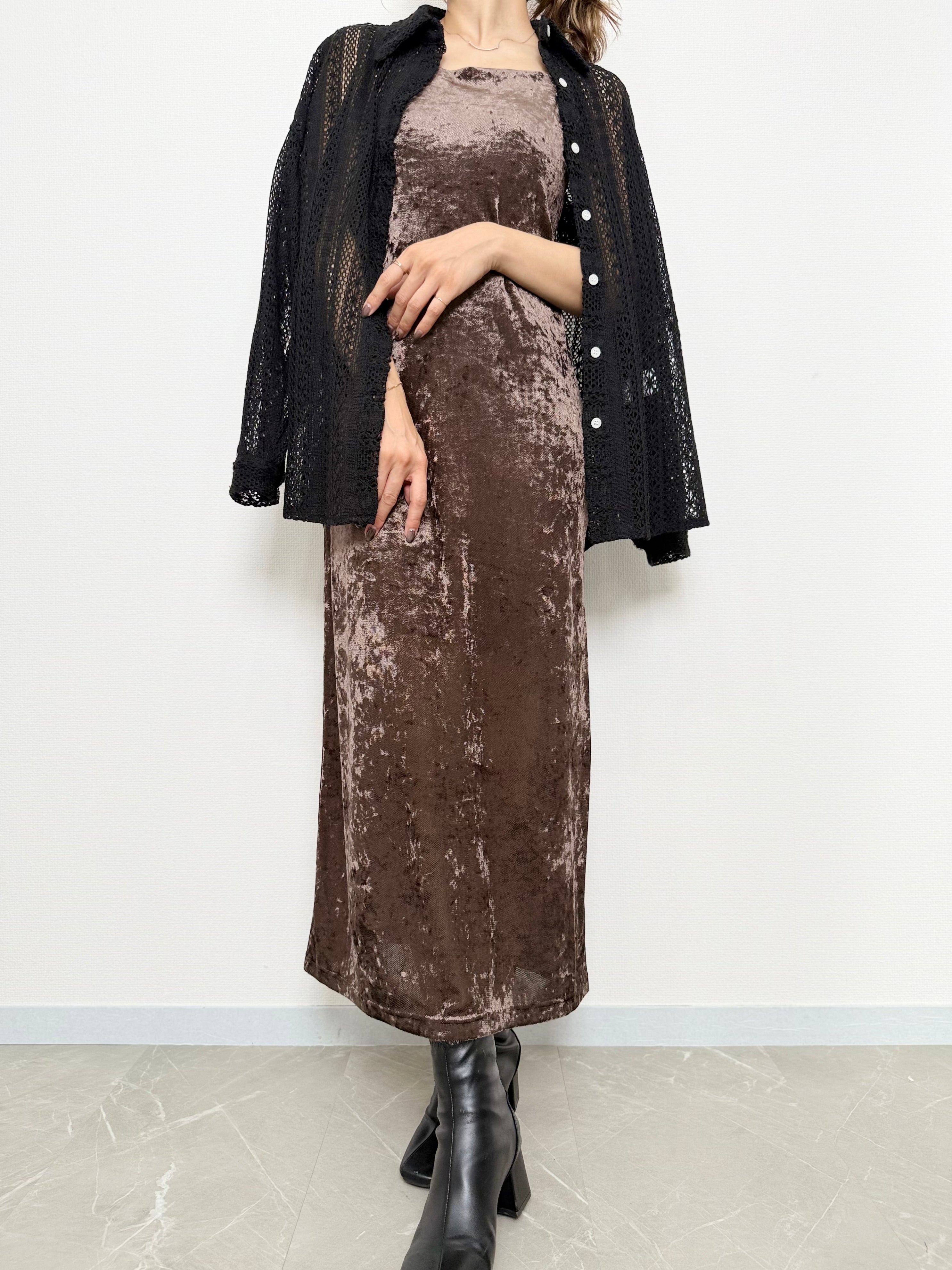 SHEER VELOUR ONE PIECE