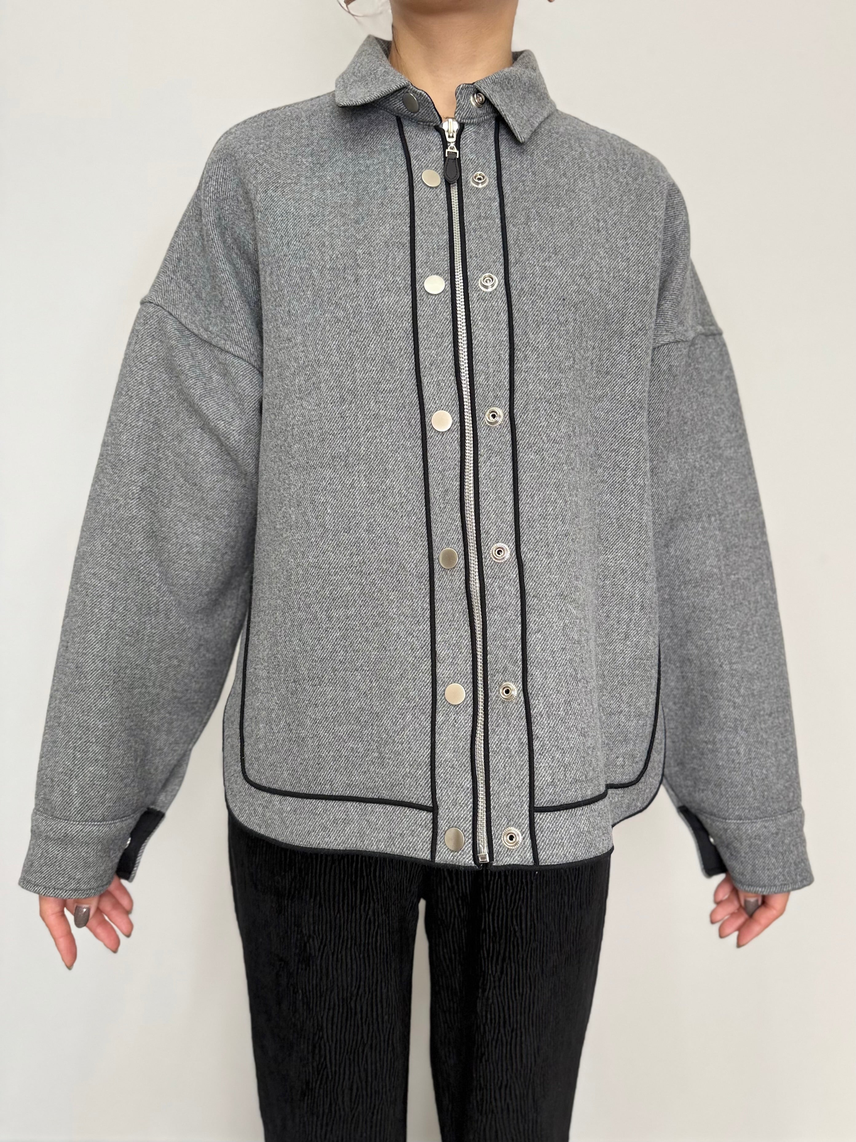 PREMIUM WOOL COMBI LINE JACKET