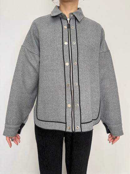 PREMIUM WOOL COMBI LINE JACKET