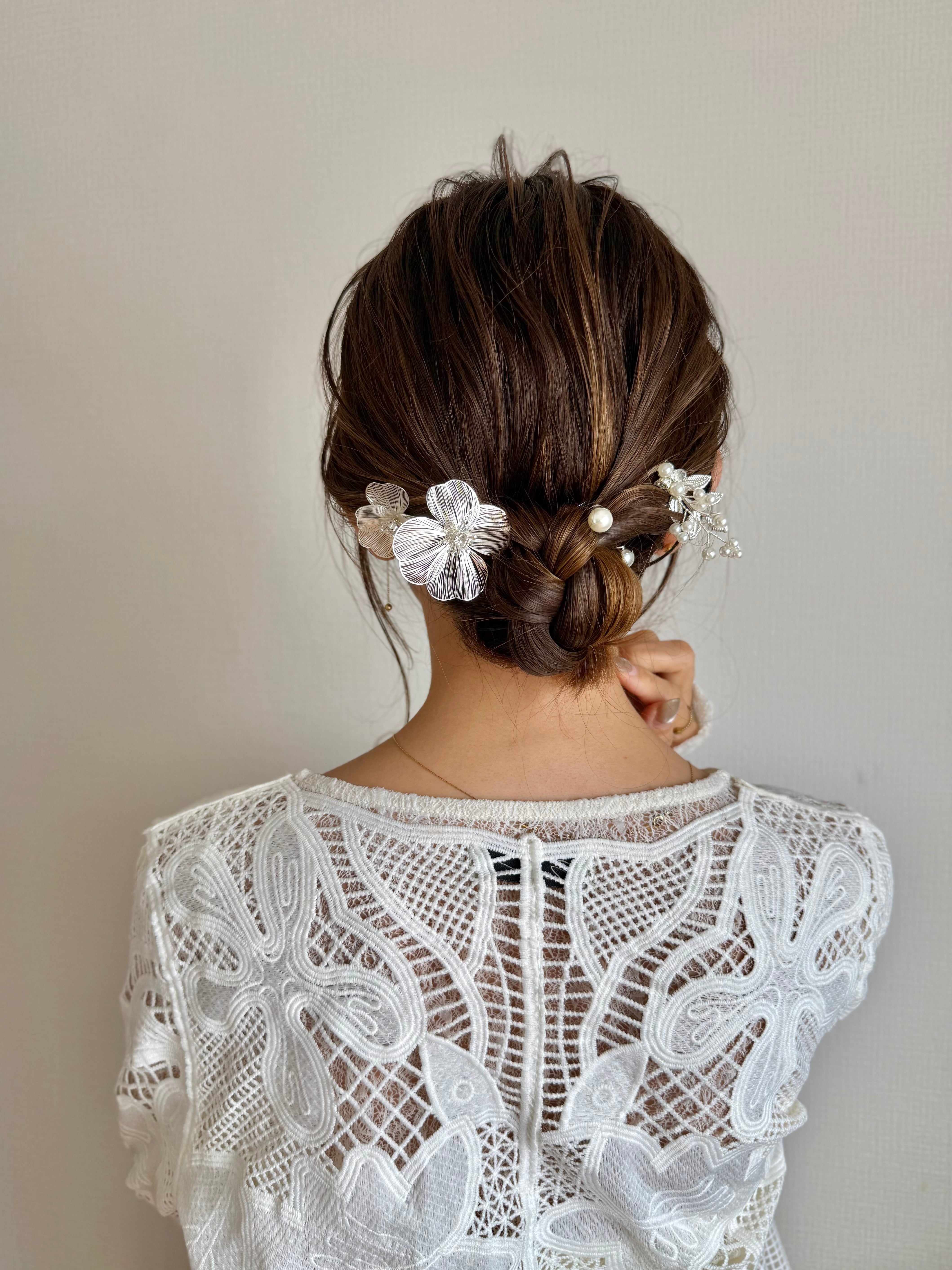 FLORAL HAIR PIN SET