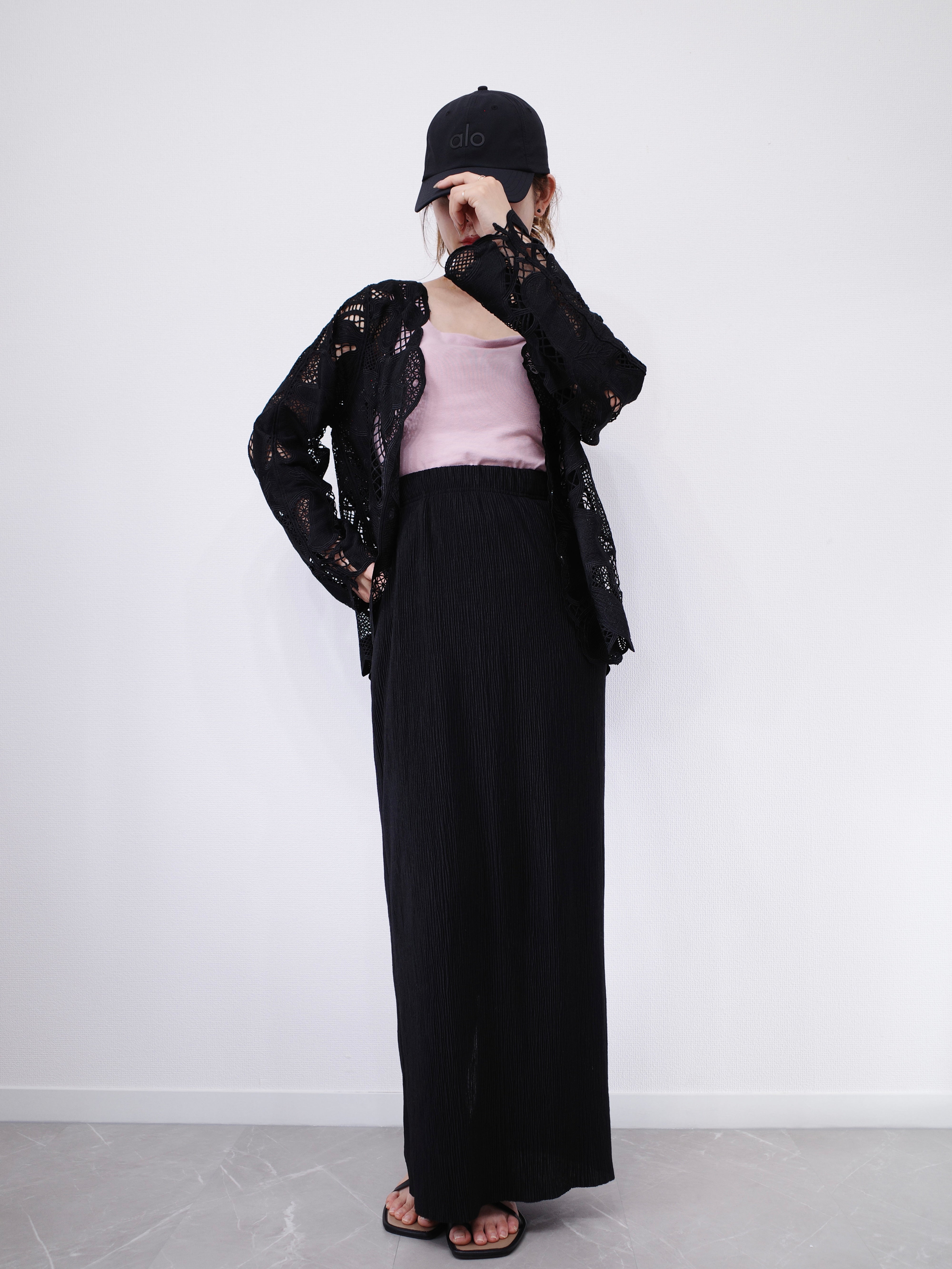 【SET】BLOOM LACE JACKET × LIGHT TEXTURE PENCIL SKIRT