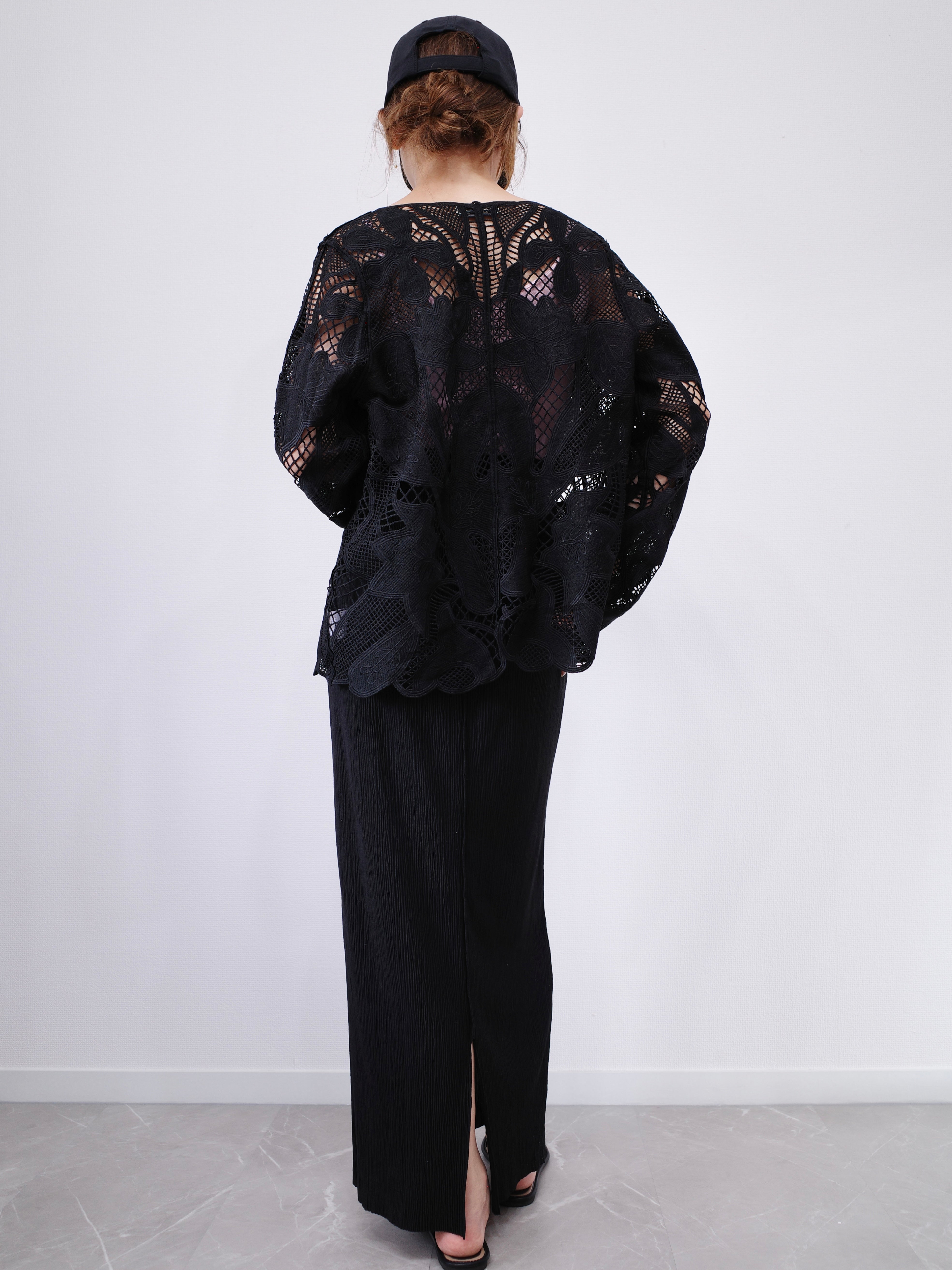 【SET】BLOOM LACE JACKET × LIGHT TEXTURE PENCIL SKIRT