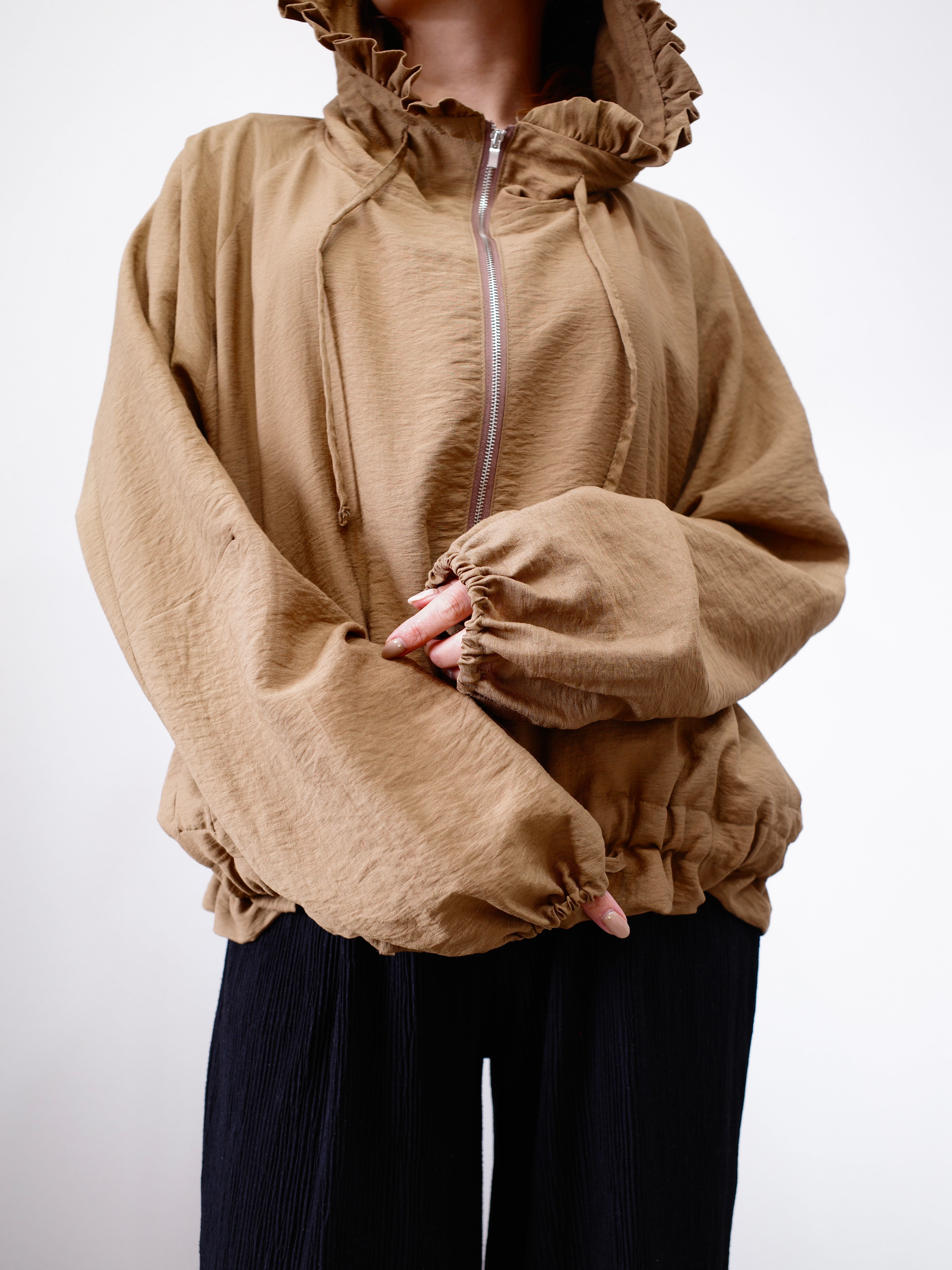 LIGHT LINEN ZIP JACKET