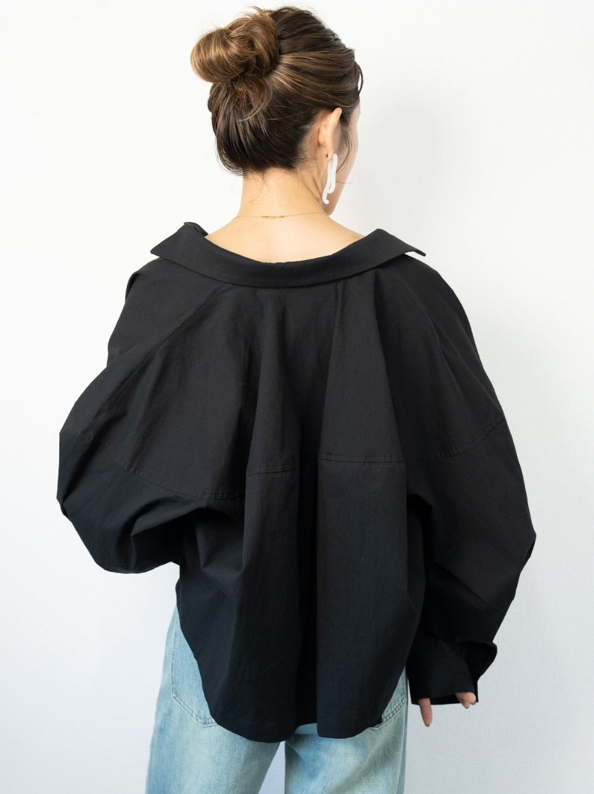 VOLUME SLEEVE SHORT SHIRT