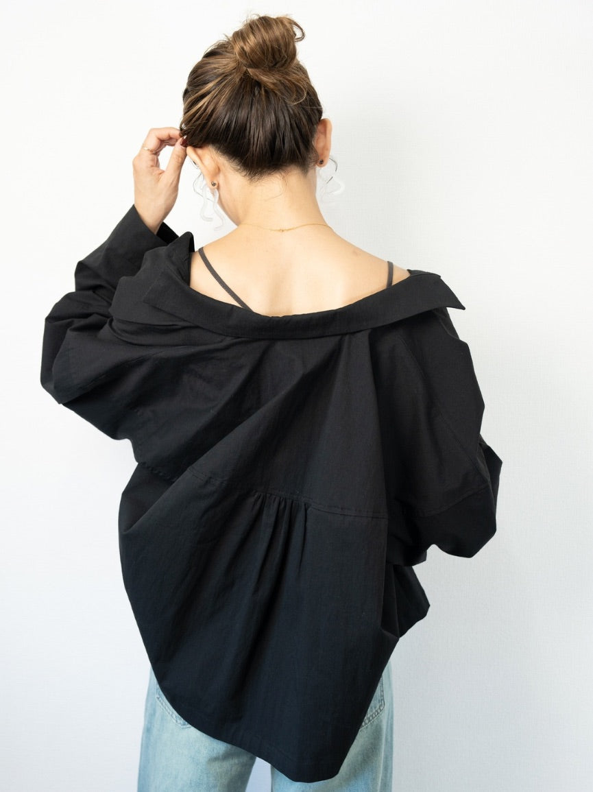 VOLUME SLEEVE SHORT SHIRT