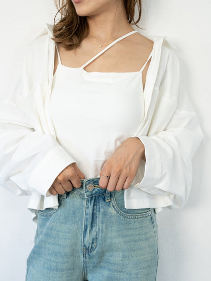 VOLUME SLEEVE SHORT SHIRT