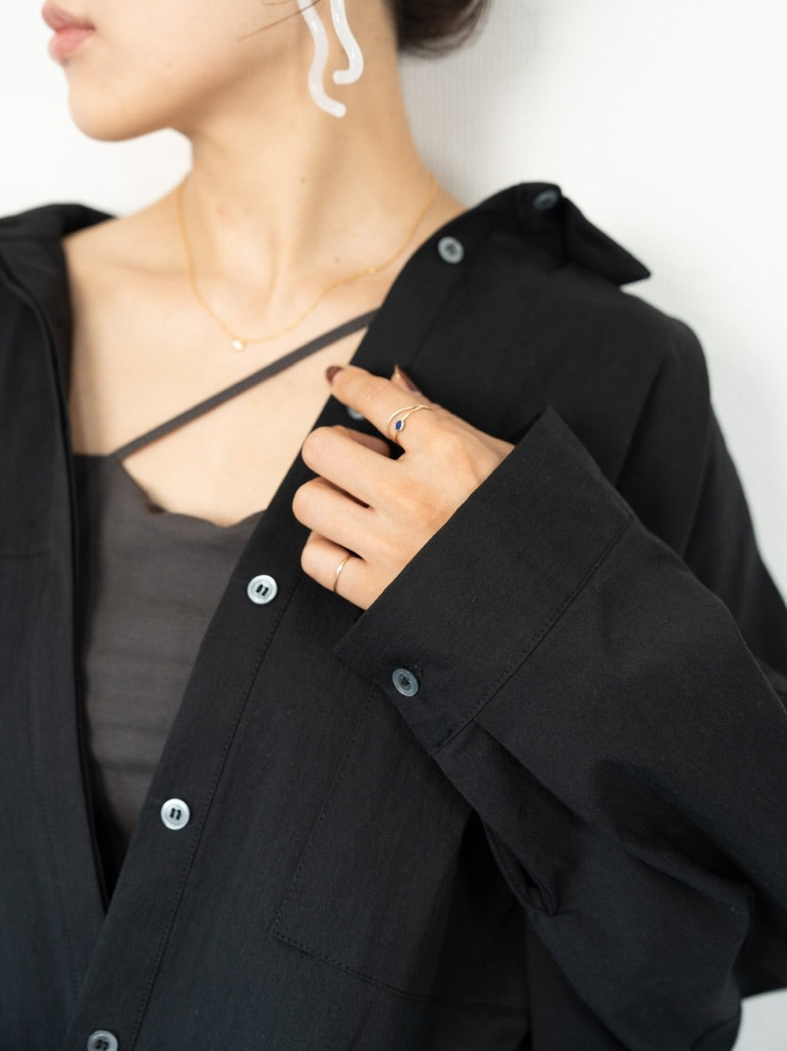 VOLUME SLEEVE SHORT SHIRT